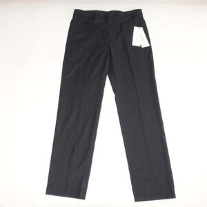 Calvin Klein Men's Stretch Dress Pants 36 x 34 NWT Black Flat Front Slacks CK